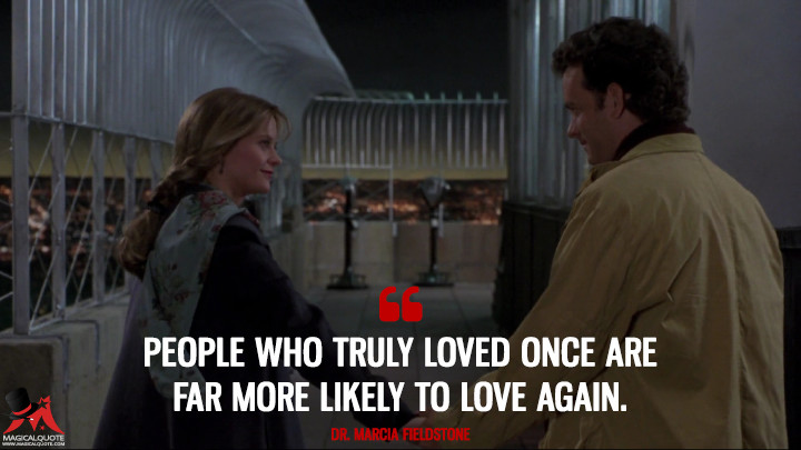 Image of Meg Ryan and Tom Hanks in Sleepless in Seattle, displaying a quote from the film. Source: www.magicalquote.com. 